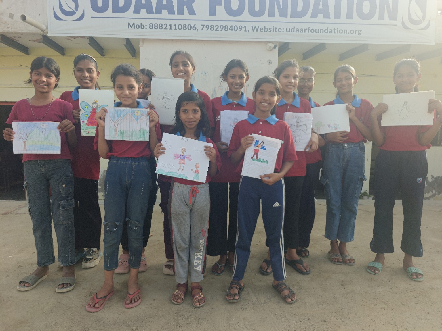 Phase Two of Radha Sutra: Stories Across Borders, Irish Fairy Folklore Workshop with Children at Udaar Foundation